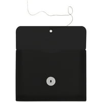 Hârtie buton șir broșură plicuri din Plastic, 1 2, Negru, per pachet