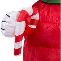 Gemmy Airblown Crăciun gonflabile Snoopy cu trestie de bomboane, 5'