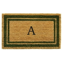 Sage Green Border Monogram Preș