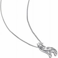 Pandantiv Pentru Animale Din Argint Sterling Cu Accent De Diamant, 18