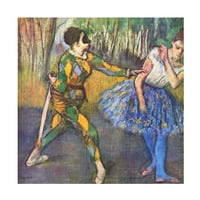Arta Pânzei Lui Edgar Degas Arlechin Și Colombine