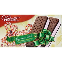 Velvet Peppermint Stick sandwich - uri de înghețată, - sandwich-uri oz