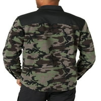 Wrangler bărbați în aer liber Overlay Fleece Shirt