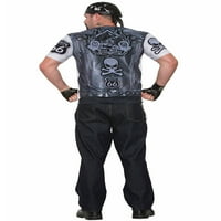 Mens Sublimare Motociclist Tip Tricou Costum De Halloween