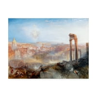 Marcă comercială Fine Art 'modern Rome' Canvas Art de Turner