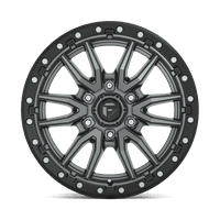 Combustibil aluminiu Rim D REBEL 18x9in mat arma metal negru șirag de mărgele inel finisaj, D68018908950