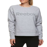 Reebok femei Plus Dimensiune confortabil Crewneck pulover cu grafic