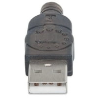 Manhattan convertor de imprimantă paralelă USB la Cen cu viteză maximă, ft., Argint