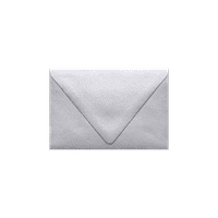 LUXPaper un contur Flap Plicuri de invitație, 1 4, livre. Argint Metalic, Ambalaj