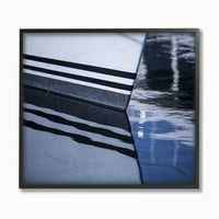 Stupell acasă D Motorcor Industries barca reflecție Ocean Lac fotografie încadrată arta de perete de-a treia și de perete