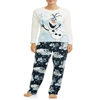 Set de pijamale Disney Frozen pentru femei și femei Plus olaf