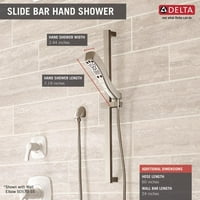 Delta Universal duș Componente 4-Setarea Slide Bar Duș de mână în Nichel lustruit