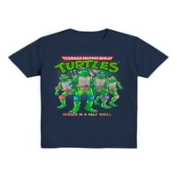 Teenage Mutant Ninja Turtles Boys Tricou Grafic Retro Cu Mânecă Scurtă, Mărimi 4-18