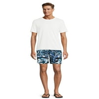 No Boundaries Men 's & Big Men' s Novelty Print 7 trunchiuri de baie