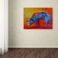 Marcă comercială Artă Plastică 'Pig I' canvas Art de Marion Rose