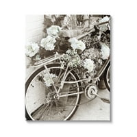 Stupell Industries floare floare acoperită bicicletă Vintage Cartier fotografie Galerie foto învelită pânză imprimare artă de