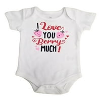 Mod de a sărbători Baby Girls 'Love You Berry mult Valentine' s Bodysuit