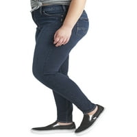 Silver Jeans Co. Plus Dimensiune Suki Mijlocul Naștere Blugi Skinny Talie Dimensiuni 12-24