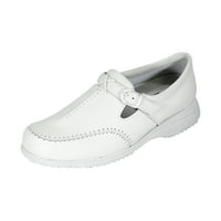 HOUR COMFORT Lauren wide Width Comfort pantof pentru muncă și îmbrăcăminte Casual alb 5