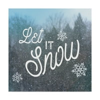 Marcă comercială Fine Art 'Let it Snow I' Canvas Art de Sue Schlabach