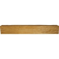 Ekena Millwork 4 W 6 H 14 ' L 3-fețe Riverwood Endurathane Fau lemn tavan grindă, pin Natural
