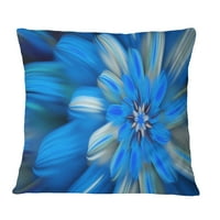 Designart dans Exotic de petale de flori albastre - pernă de aruncare florală-16x16