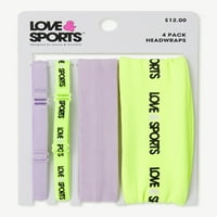 Bentițe pentru femei Love & Sport, pachet de 4
