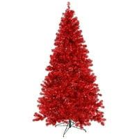 Vickerman 5 ' pom de Crăciun Artificial roșu, lumini LED roșii aprinse cu Dura