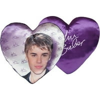 Justin Bieber 16 Pernă De Inimă Din Satin