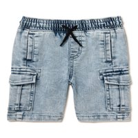 Pantaloni scurți din Denim Wonder Nation Toddler Boys, dimensiuni 12M-5T