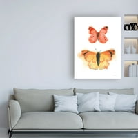 Marcă comercială Fine Art 'Watercolor Butterflies IV' Canvas Art de Shirley Novak