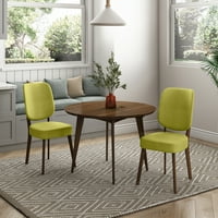 Homesvale Rosario scaun de luat masa, Set de 2, verde Kiwi