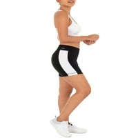 Athletic Works femei active Varsity Stripe 6.5 pantaloni scurți pentru biciclete