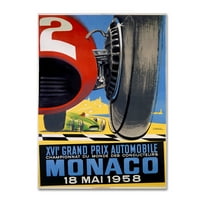 Marcă comercială Fine Art 'Racing 22' Canvas Art De Lantern Press