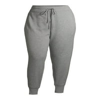 Atletic lucrări femei Plus Dimensiune moale Fleece Jogger Sweatpants