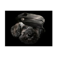 Lori Hutchison 'câine cu pălărie' artă pe pânză