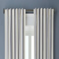 Panou cortină de filtrare a luminii cu dungi Indigo Farmhouse, 50x95, pachet