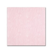 Marcă comercială Fine Art 'Woodgrain Pink' Canvas Art de Jyotsna Warikoo