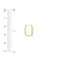 Cercei Huggie din aur galben de 14k 110ct cu canal de diamant-femei