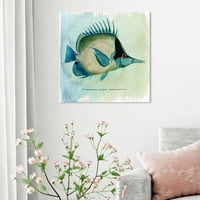 Runway Avenue Animale Wall Art Canvas Printuri 'Butterfly Fish' Animale Marine-Albastru, Maro