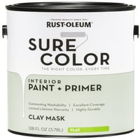 Mască De Argilă Rust-Oleum Sure Color, Vopsea Interiot + Grund, Finisaj Plat, Galon