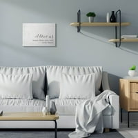 Stupell Industries I Love Us Family Home cuvânt inspirațional design alb-negru pânză artă de perete de Anna Quach