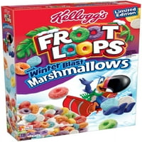 Buclele Froot Kellogg cu Marshmallows în formă de fructe, 12. OZ