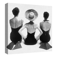 Masterpiece Art Gallery modele de costume de baie din anii 1950 de Graffi-Tee Studios Canvas Art Print 24 24