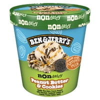 Ben & Jerry ' s Non-Dairy unt de arahide și cookie-uri desert congelat certificat Pint Vegan, oz