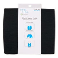 Timp și Tru Adult femei cărbune Heather Gri Multi Wear Wrap