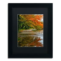 Marcă comercială Fine Art Tidal Basin Autumn 1 Canvas Art by CATeyes, negru mat, cadru negru