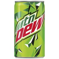 Mountain Dew Citrus Soda Pop, 7. oz, mini cutii, fără alergeni, băutură răcoritoare
