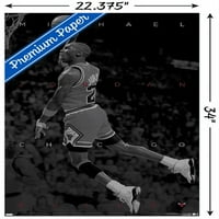 Michael Jordan-Poster de perete alb-negru, 22.375 34