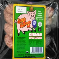 Cârnați Sara, carne de porc proaspătă cârnați de legătură germană, 16oz
